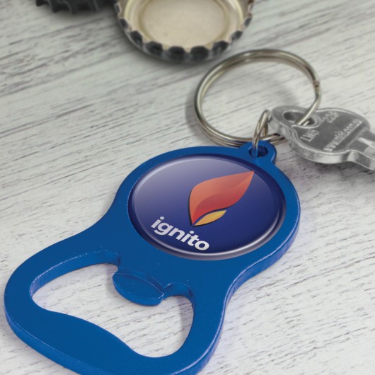 Chevron Bottle Opener Keyrings lifestyle image